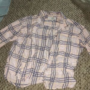 american eagle fitted flannel